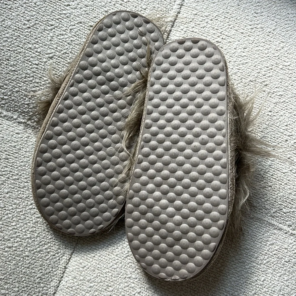 NWT Restoration Hardware Baby&Child Luxe Fur Scuff Lion Slippers Slip on Toddler